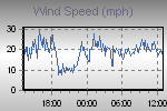 Wind Gust: Highest wind speed reading in a 10 minute average